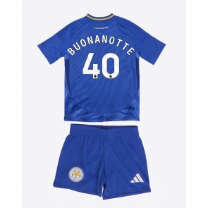 Leicester City Facundo Buonanotte #40 Dětské Domácí dres komplet 2024-25 Krátký Rukáv (+ trenýrky)